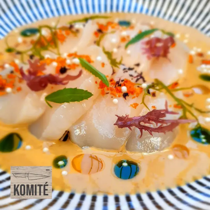 Sashimi de vieiras
