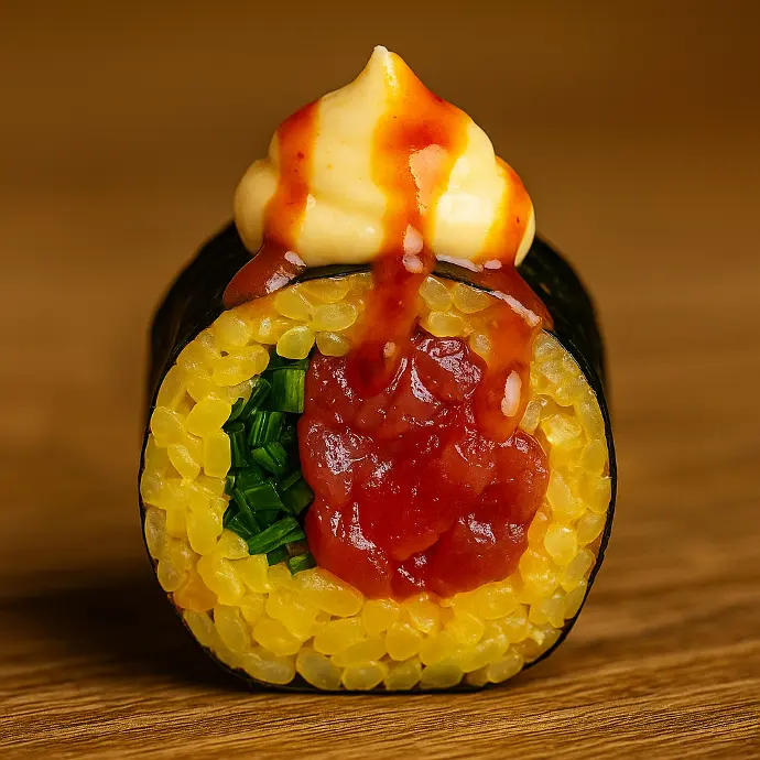 Maki de erizo y atún